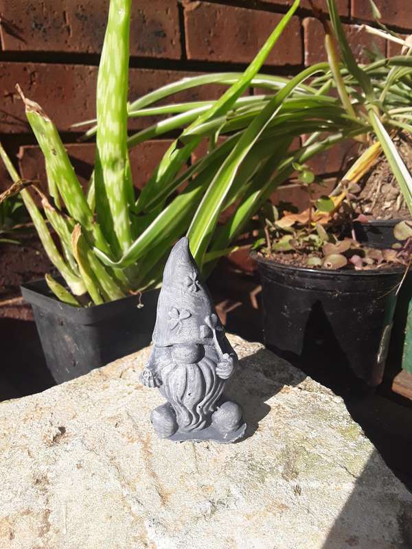 Mini Cement Gnome Set  5 Handmade Statues for Fairy Gardens, Plant Pots & Decor (11cm)
