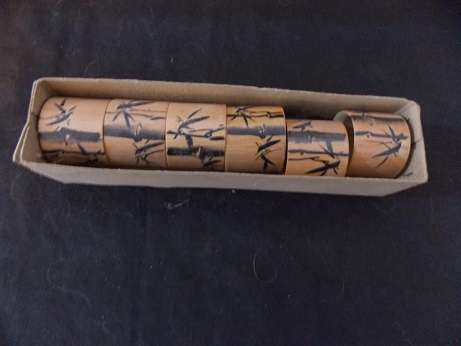 Set of Six Bamboo Napkin Rings