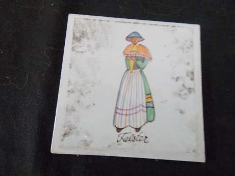 Set of Two Danish Porcelain Tiles