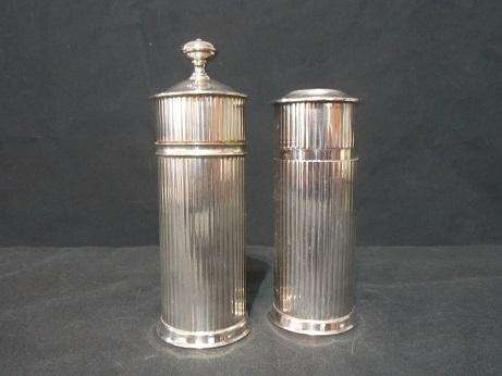 Christofle Silver Salt and Pepper Grinders