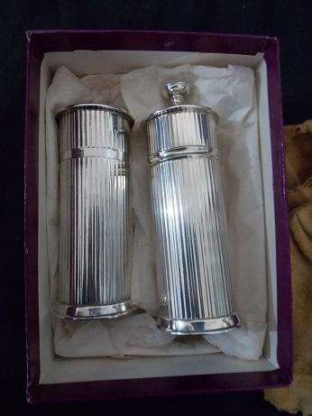 Christofle Silver Salt and Pepper Grinders