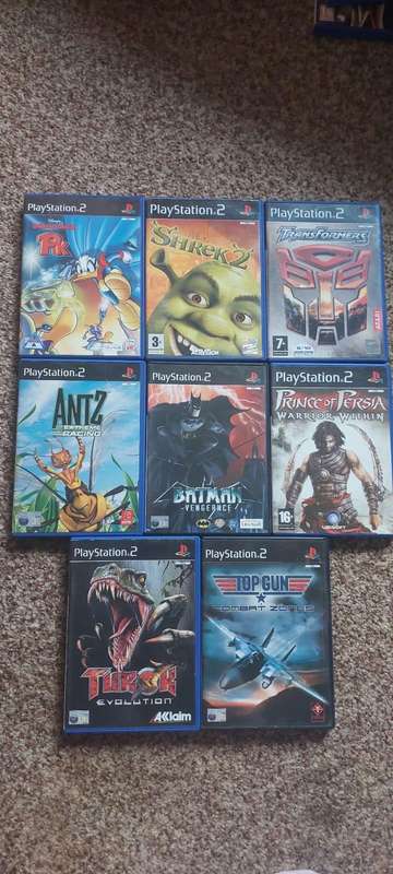 PLAYSTATION 2 GAMES X 8. (BID PER GAME)