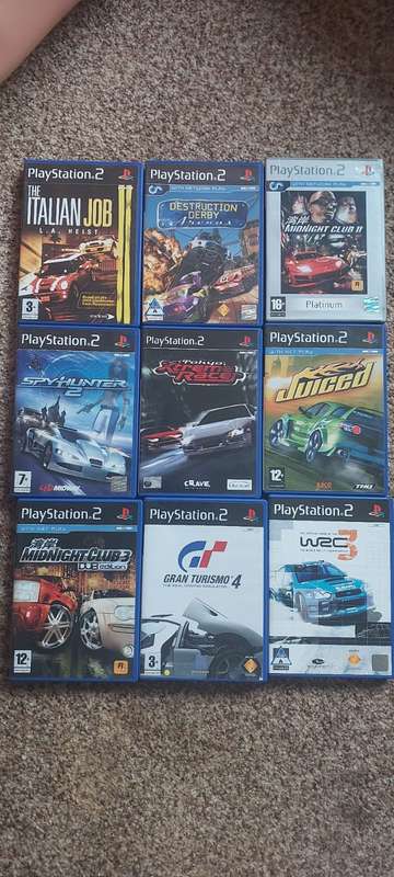 PLAYSTATION 2 GAMES X 9. (BID PER GAME)