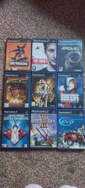 PLAYSTATION 2 GAMES X 9. (BID PER GAME)