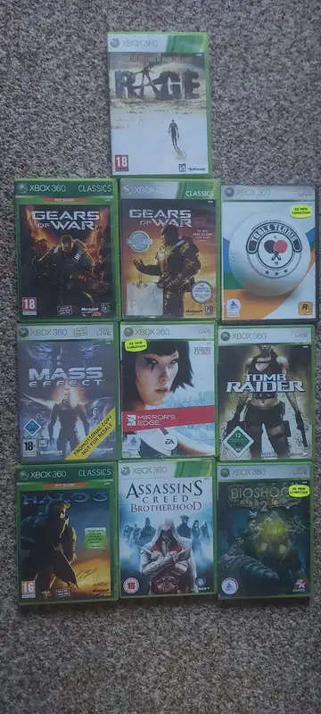 XBOX 360 GAMES X 10 (BID PER GAME)