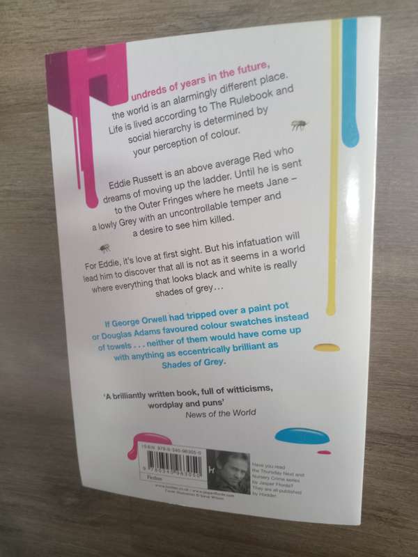 Shades of Grey Book - By: Jasper Fforde