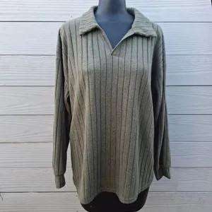 New olive green long sleeve top - Size XL