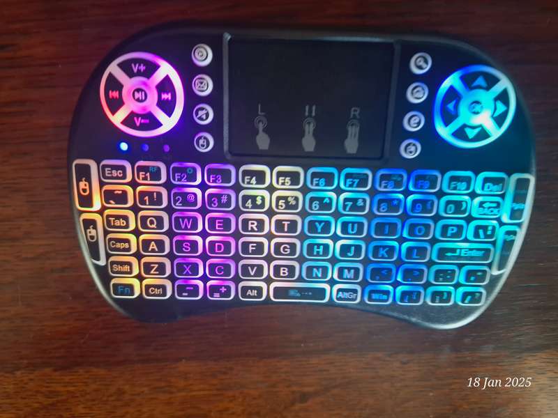 Mini RGB Multi-Media Wireless Keyboard