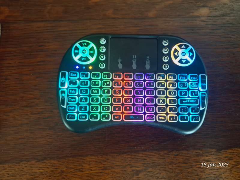 Mini RGB Multi-Media Wireless Keyboard