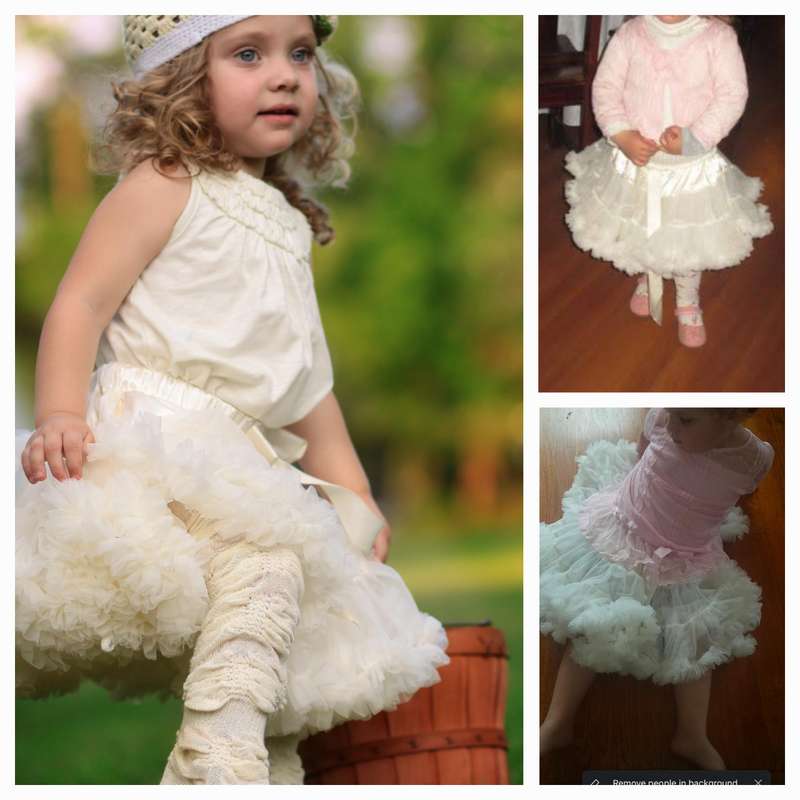 Smitten flutter white tutu