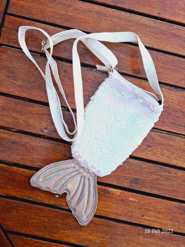 Girls mermaid tail handbag