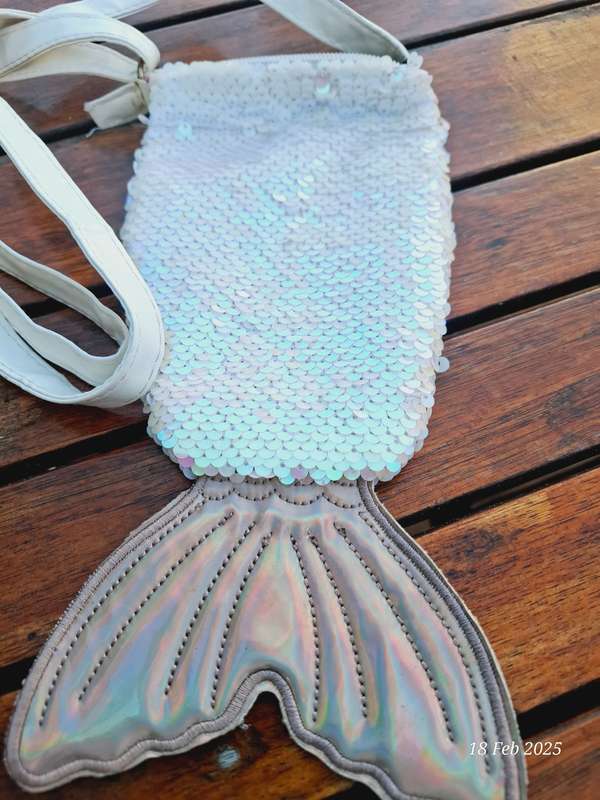 Girls mermaid tail handbag