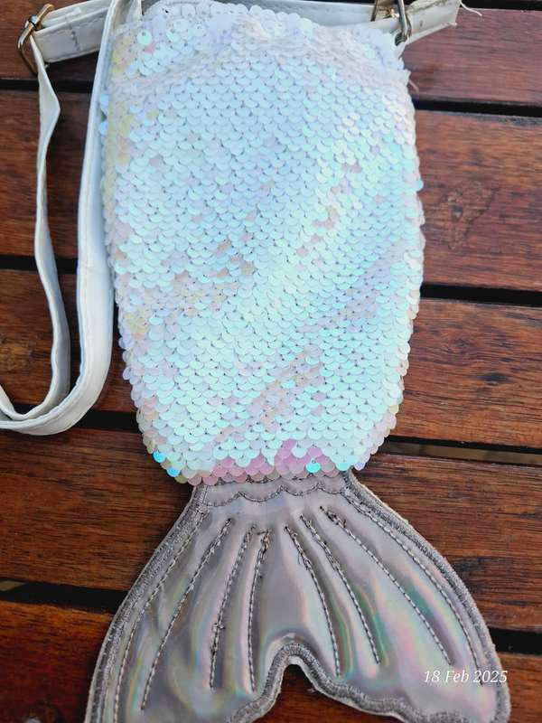 Girls mermaid tail handbag