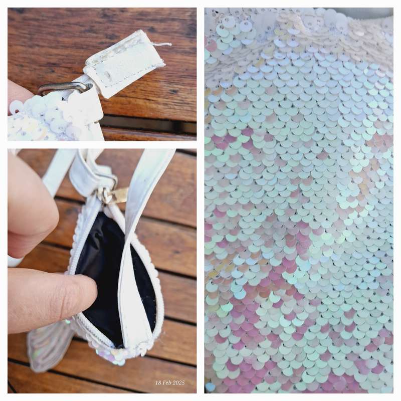 Girls mermaid tail handbag