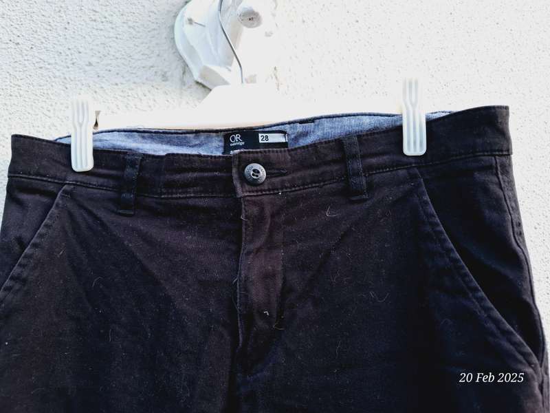 MRP Black Chino Slim Stretch - Size 28