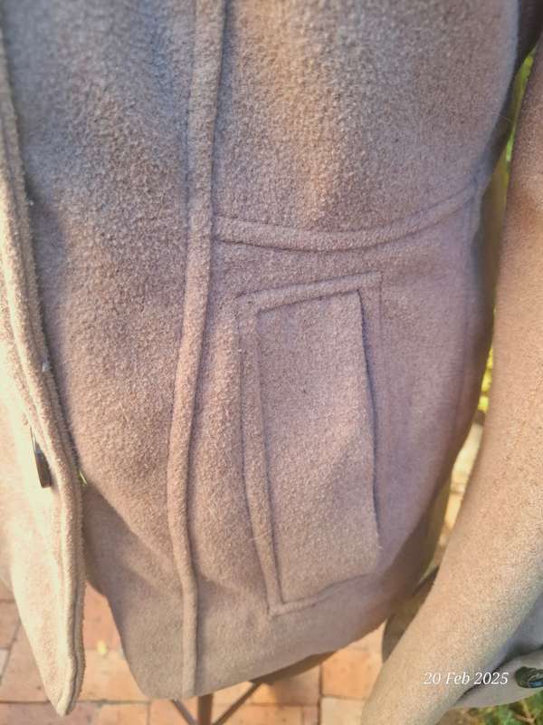 tan duffle coat - 40