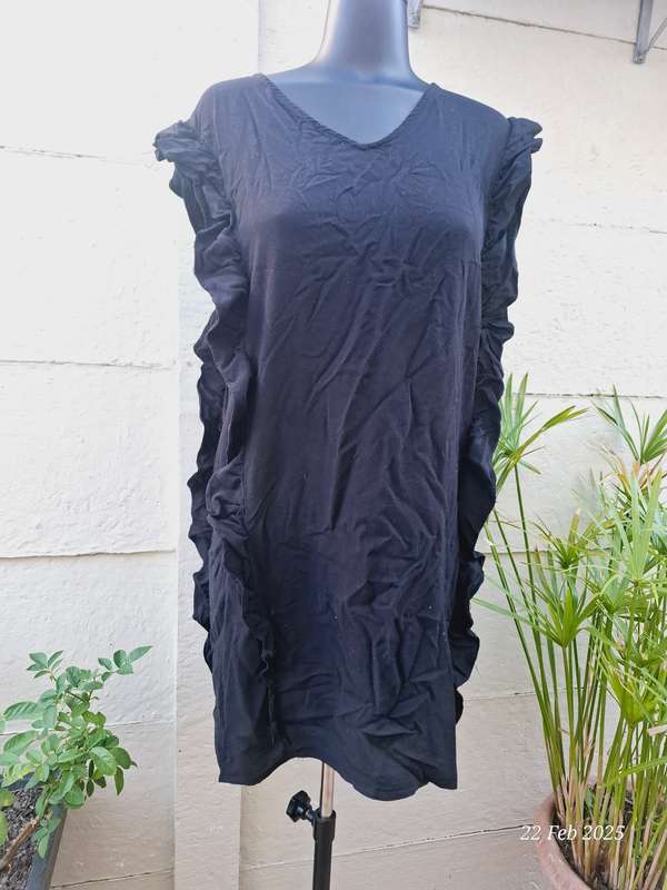 Pick n pay clothing real women black dress with ruffle detail - Size XL