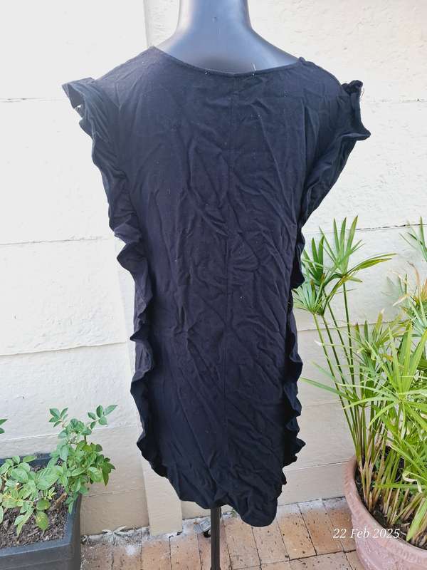 Pick n pay clothing real women black dress with ruffle detail - Size XL