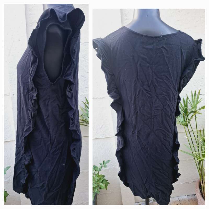 Pick n pay clothing real women black dress with ruffle detail - Size XL