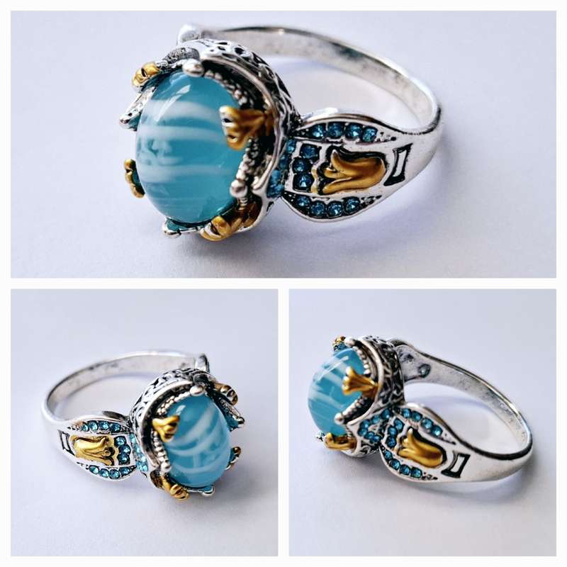 New Vintage alloy and synthetic cubic zirconia ring - Size 13