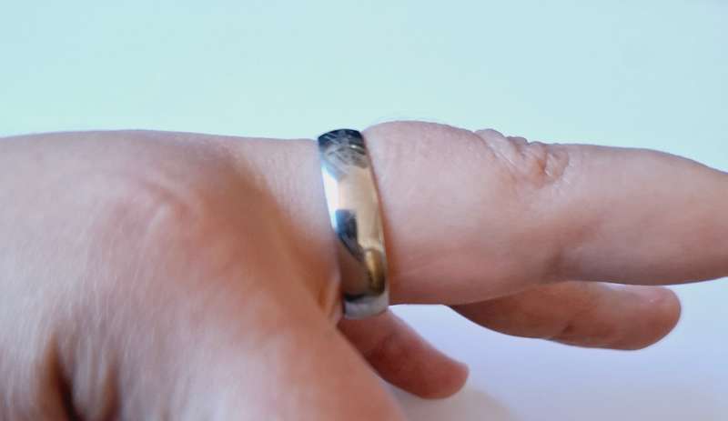 201 Stainless steel ring with lettering pattern