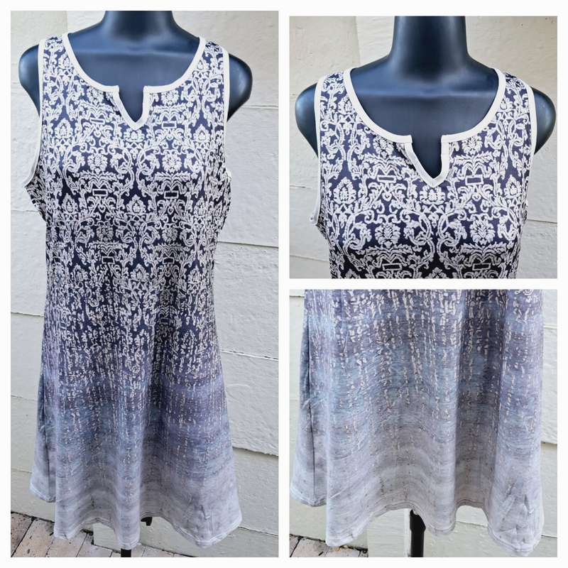 NEW Sleeveless print dress - XXL