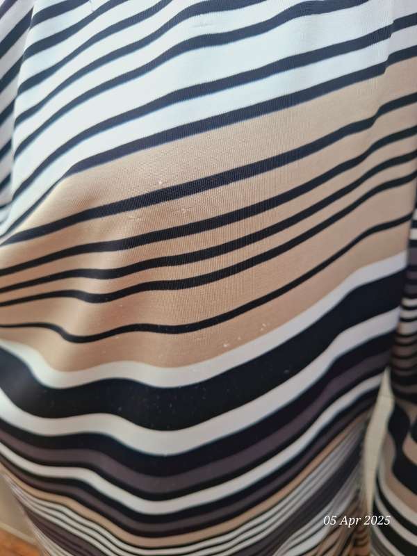 Merien hall (Edgars) cowl neck stripe top - 16