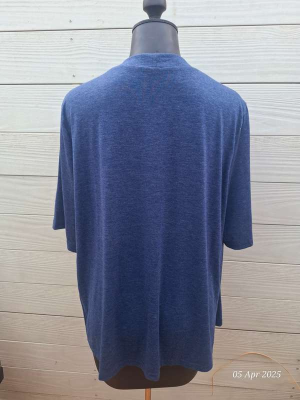 Navy open short sleeve cardigan  Size XL