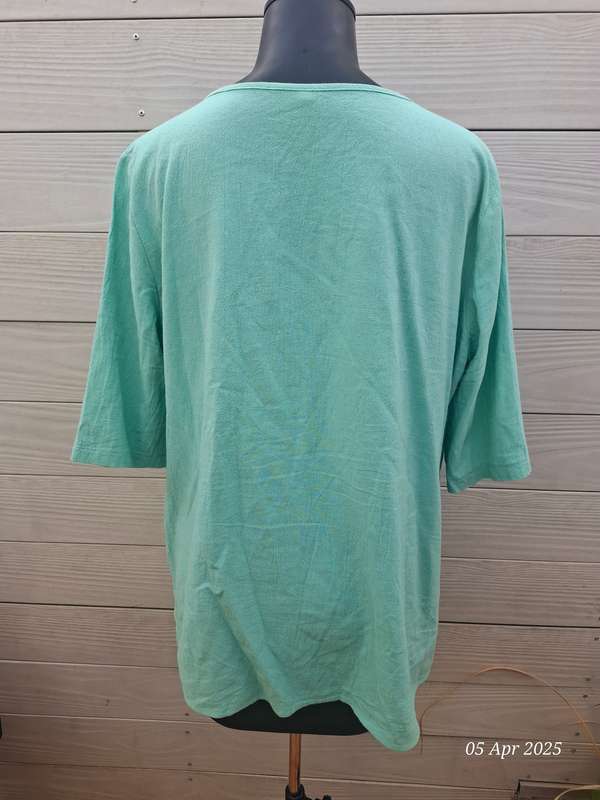 Turquoise top with detail at bottom - Size XXL/16