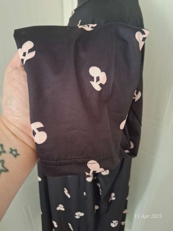 Plus Size Crew Neck Long Sleeve Nightdress - 4XL