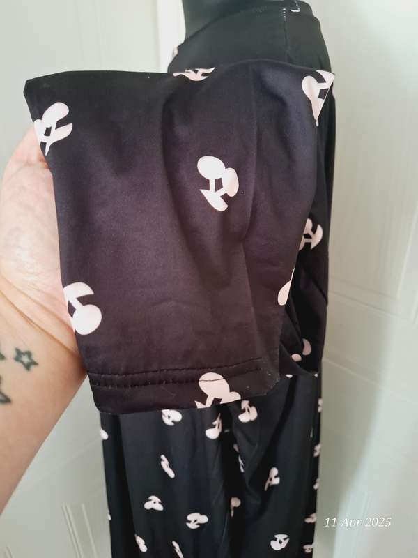 Plus Size Crew Neck Long Sleeve Nightdress - 4XL