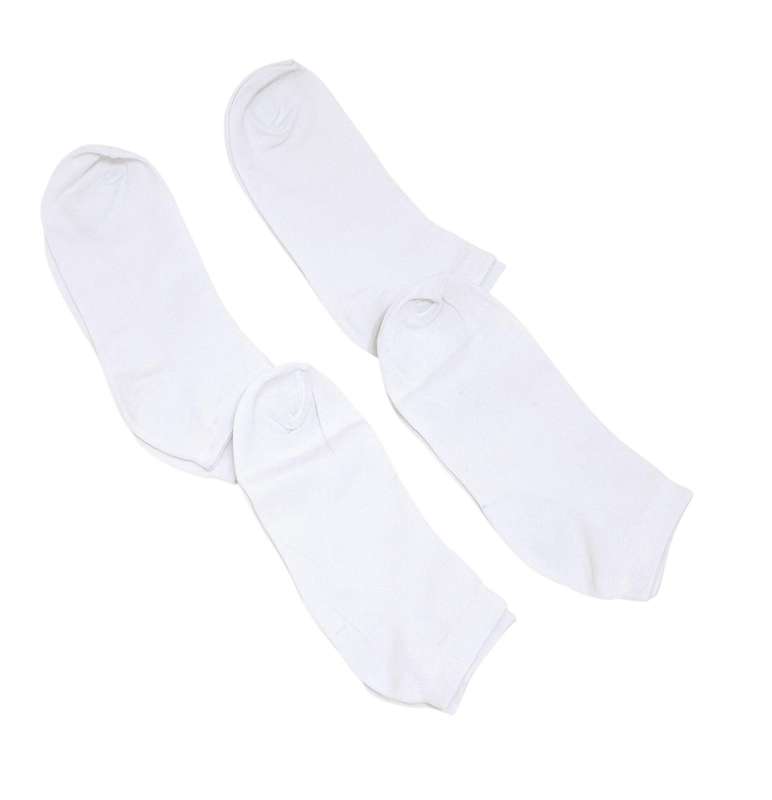 4 x Pairs NEW white cotton ankle socks