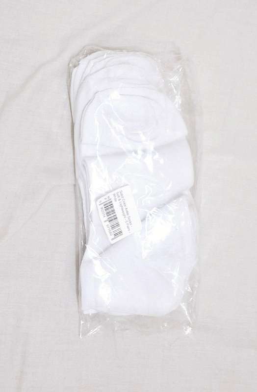 4 x Pairs NEW white cotton ankle socks