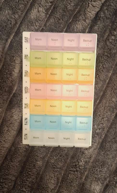 Pill organiser holder