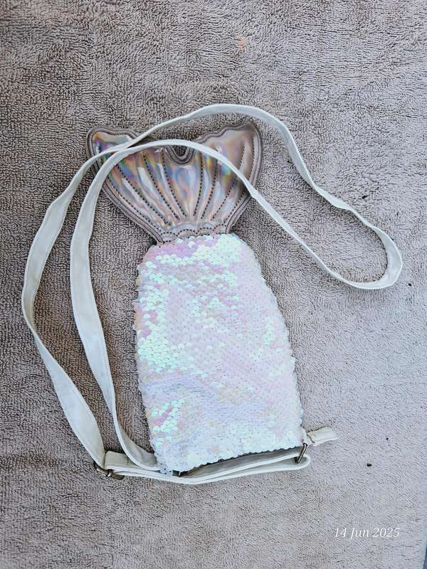 Girls mermaid tail handbag