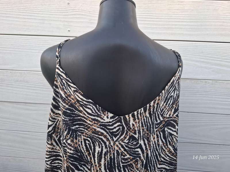 Zebra print thin strap top - 2XL