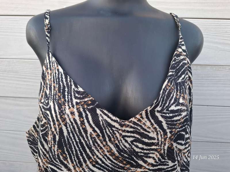 Zebra print thin strap top - 2XL