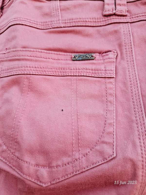 TRS by Truworths coral 3/4 denim shorts. Size 36