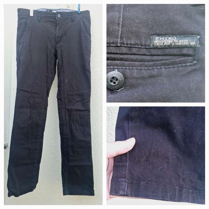 MRP Black Chino Slim Stretch - Size 28
