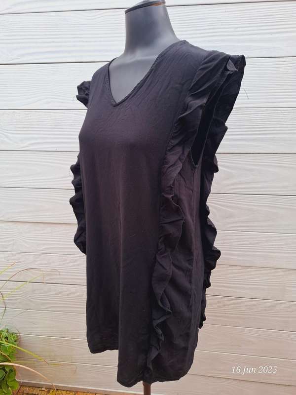 Pick n pay clothing real women black dress with ruffle detail - Size XL