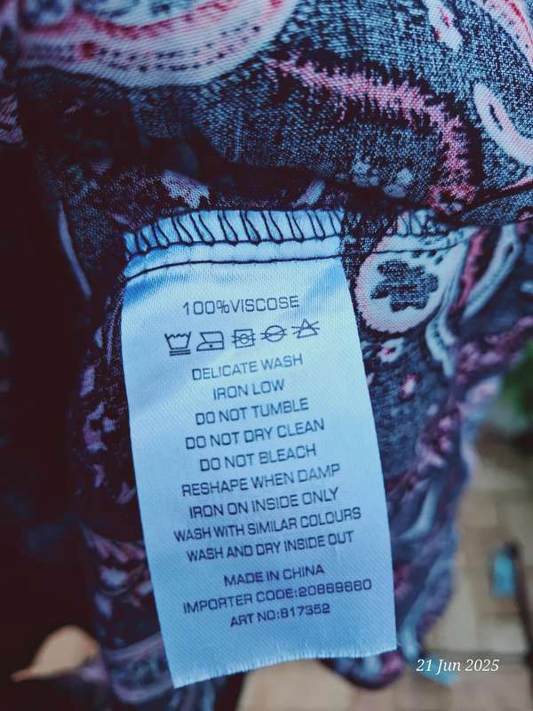 Burgandy and Black pasley kimono - XS