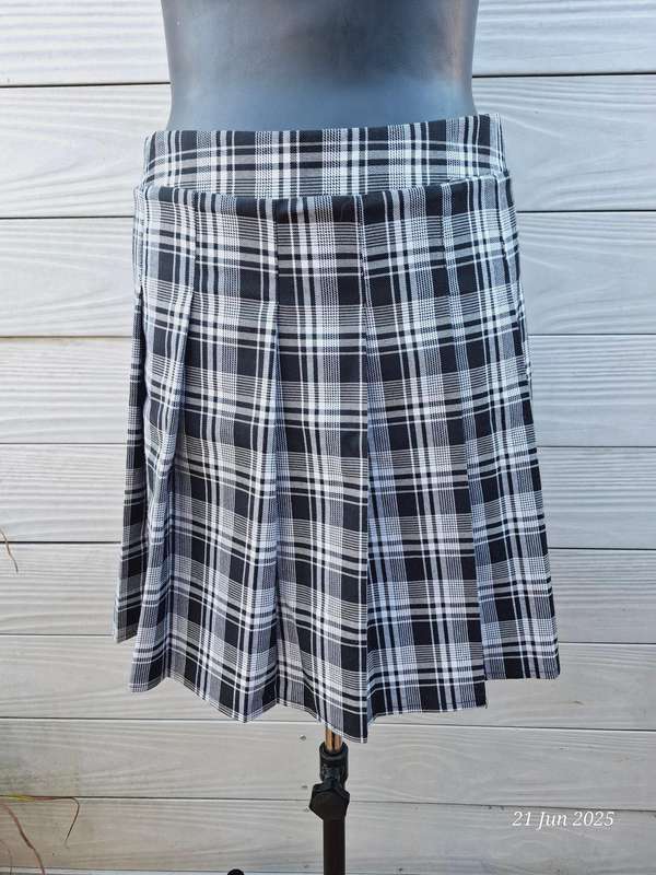 MRP check pleated mini skirt - 36