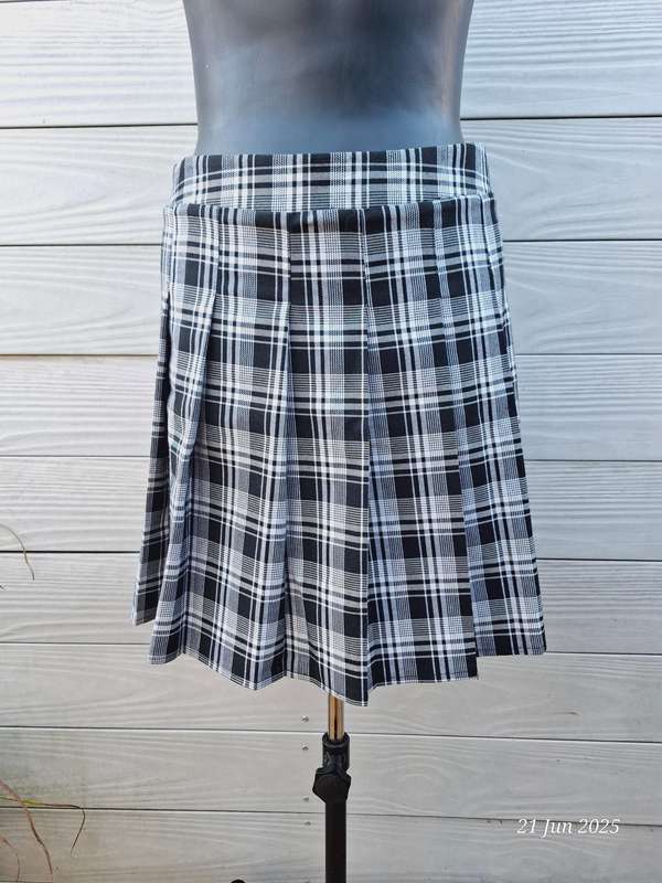 MRP check pleated mini skirt - 36