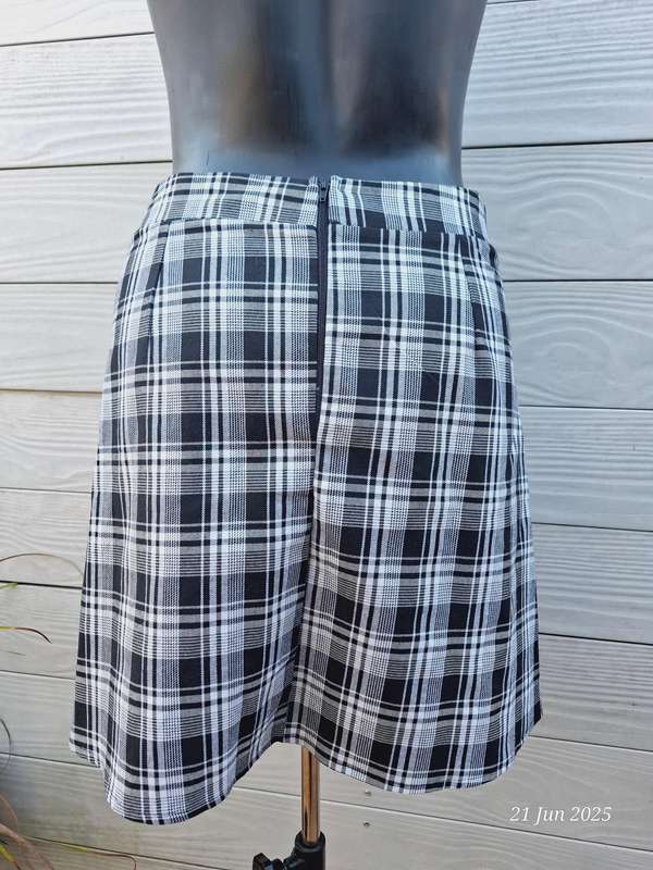 MRP check pleated mini skirt - 36