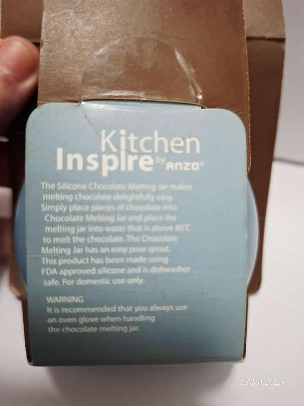 New small silicone chocolate melting jar. Never used.
