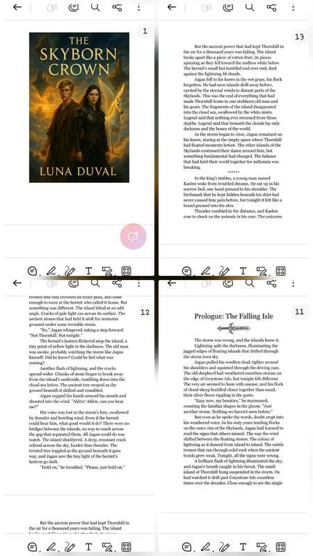 Fantasy E-Book: The Skyborn Crown by Luna Duval