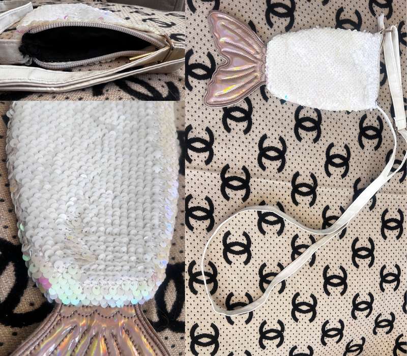 Girls mermaid tail handbag