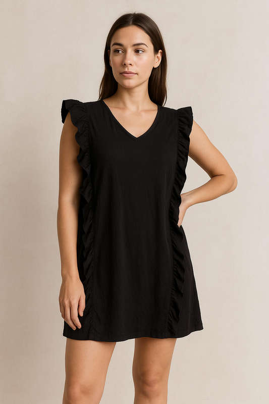 Pick n pay clothing real women black dress with ruffle detail - Size XL