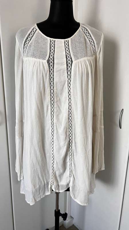 VOLCOM Boho dress - short mini or tunic top - Size 8