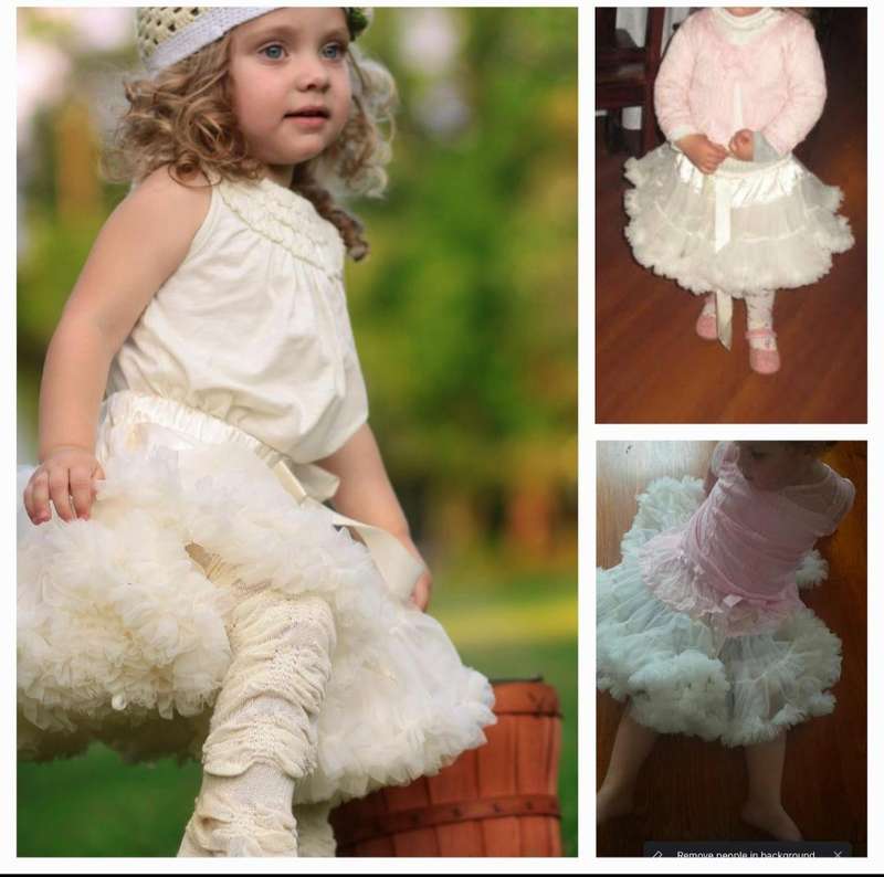 Smitten flutter white tutu